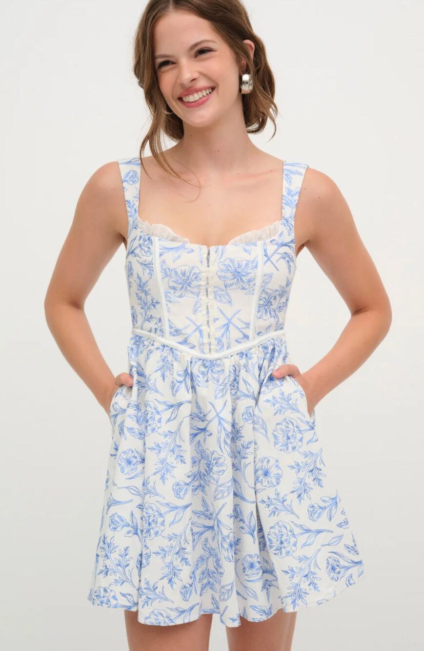 For Love & Lemons S Maisie Mini Dress